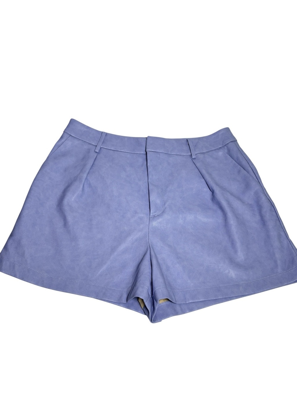 Seven For All Mankind High Rise Lavender Faux Leather Shorts L
